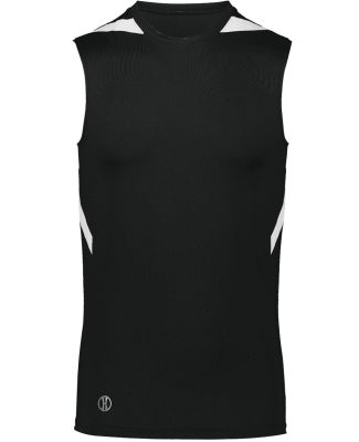 Holloway 221037 PR Max Compression Jersey in Black/ white