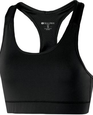 Holloway 223300 Women's Vent Sports Bra in Black