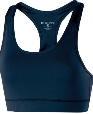 Holloway 223300 Women's Vent Sports Bra in Navy