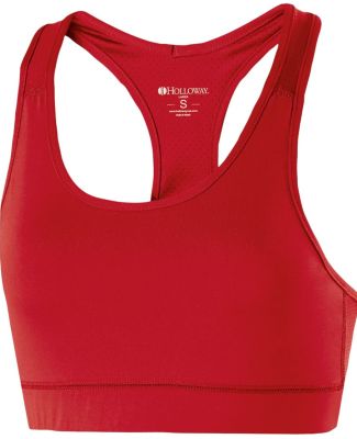 Holloway 223300 Women's Vent Sports Bra in Scarlet