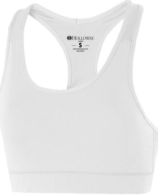 Holloway 223300 Women's Vent Sports Bra in White