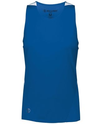 Holloway 221335 Women's PR Max Track Racerback Jer in Royal/ white