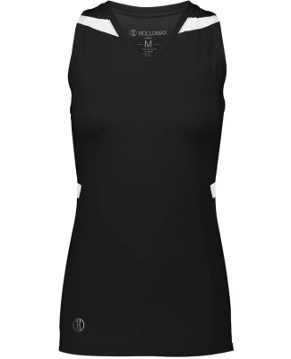 Holloway 221337 Women's PR Max Compression Racerba in Black/ white