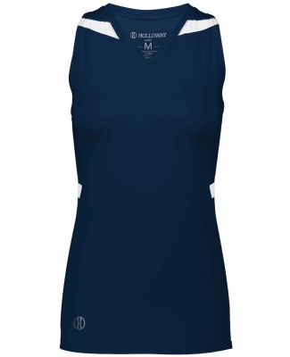 Holloway 221337 Women's PR Max Compression Racerba in Navy/ white