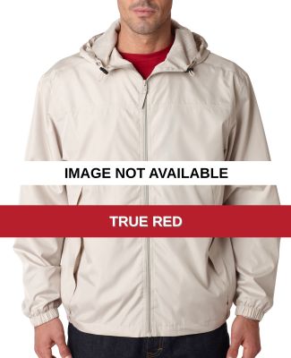 8935 UltraClub® Adult Micro-Polyester Full-Zip Ja True Red