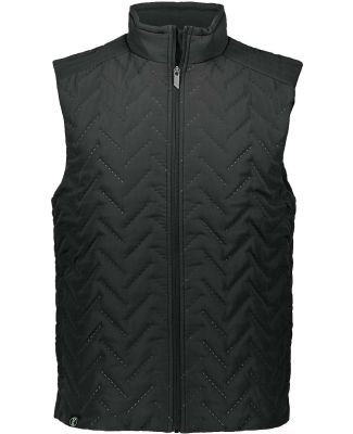 Holloway 229513 Repreve® Eco Quilted Vest in Black