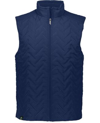 Holloway 229513 Repreve® Eco Quilted Vest in Navy