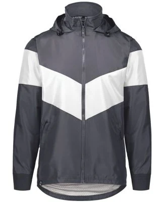 Holloway 229527 Potomac Hooded Jacket in Carbon/ white