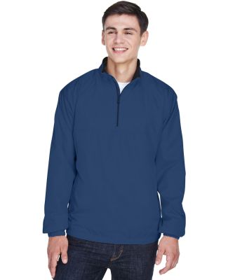 8936 UltraClub® Adult Micro-Polyester Windshirt in True navy