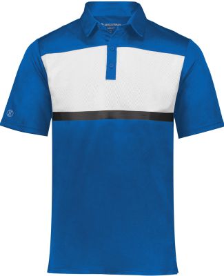 Holloway 222576 Prism Bold Polo in Royal/ white