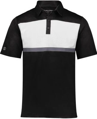 Holloway 222576 Prism Bold Polo in Black/ white