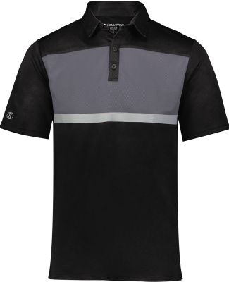 Holloway 222576 Prism Bold Polo in Black/ carbon