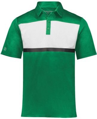 Holloway 222576 Prism Bold Polo in Kelly/ white