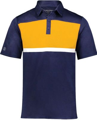 Holloway 222576 Prism Bold Polo in Navy/ gold