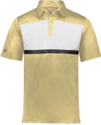 Holloway 222576 Prism Bold Polo in Vegas gold/ white