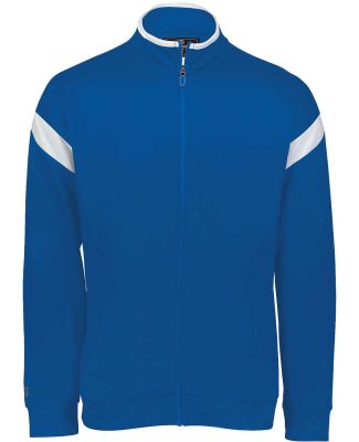 Holloway 229579 Limitless Full-Zip Jacket in Royal/ white/ royal