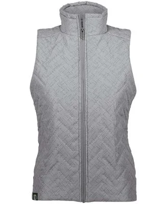 Holloway 229713 Women's Repreve® Eco Quilted Vest in Tundra haze print