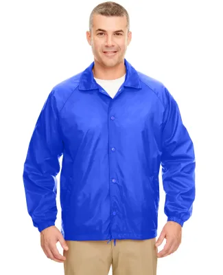 8944 UltraClub® Adult Nylon Coaches Jacket  ROYAL