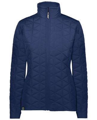 Holloway 229716 Women's Repreve® Eco Quilted Jack in Navy