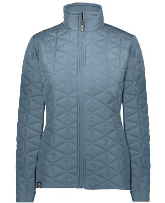 Holloway 229716 Women's Repreve® Eco Quilted Jack in Storm