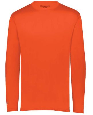 Holloway 222823 Youth Momentum Long Sleeve T-Shirt in Orange