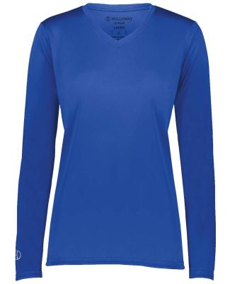 Holloway 222824 Women's Momentum Long Sleeve V-Nec in Royal