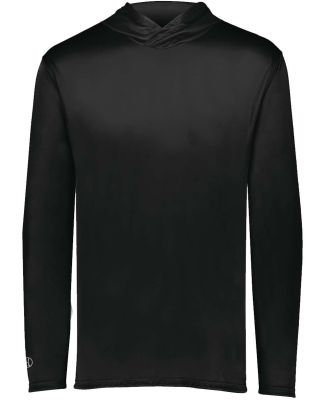 Holloway 222831 Youth Momentum Hooded Long Sleeve  in Black