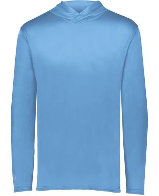 Holloway 222831 Youth Momentum Hooded Long Sleeve  in Columbia blue