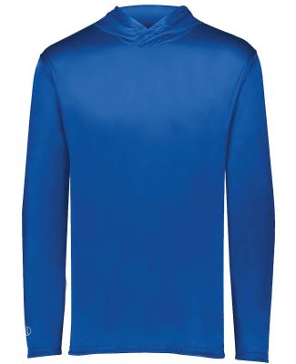 Holloway 222831 Youth Momentum Hooded Long Sleeve  in Royal
