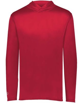 Holloway 222831 Youth Momentum Hooded Long Sleeve  in Scarlet
