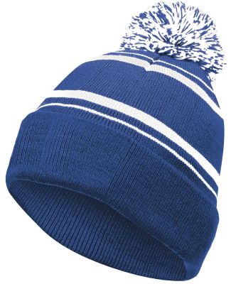 Holloway 223860 8 1/2" Homecoming Beanie in Royal/ white