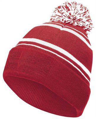 Holloway 223860 8 1/2" Homecoming Beanie in Scarlet/ white