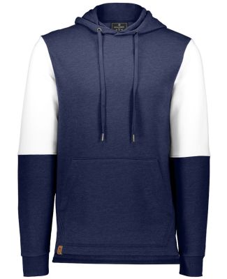 Holloway 222581 All-American Team Fleece Colorbloc in Navy heather/ white