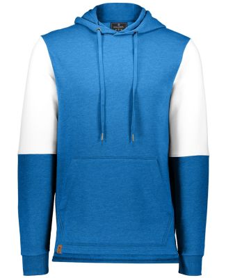 Holloway 222581 All-American Team Fleece Colorbloc in Royal heather/ white