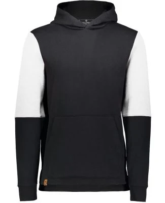 Holloway 222681 Youth All-American Team Fleece Col in Black/ white