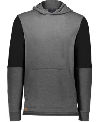 Holloway 222681 Youth All-American Team Fleece Col in Carbon heather/ black