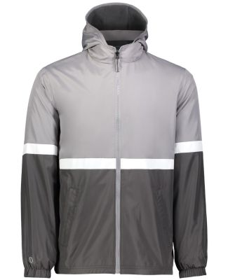 Holloway 229587 Turnabout Reversible Hooded Jacket in Athletic grey/ carbon