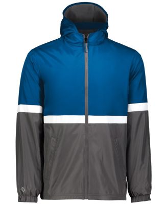 Holloway 229587 Turnabout Reversible Hooded Jacket in Royal/ carbon