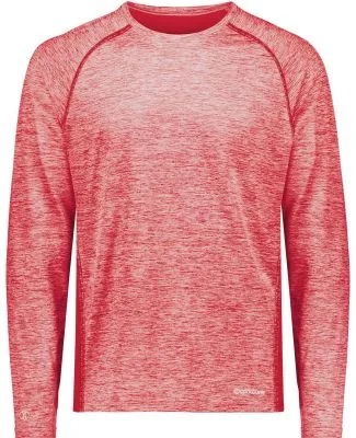 Holloway 222570 Electrify CoolCore® Long Sleeve T in Scarlet heather