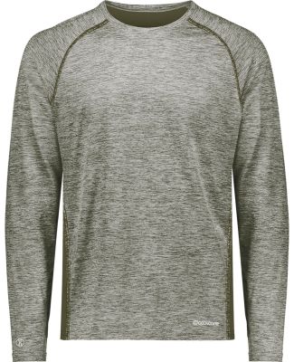 Holloway 222570 Electrify CoolCore® Long Sleeve T in Dark green heather