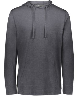 Holloway 222577 Repreve® Eco Hooded Sweatshirt in Carbon heather