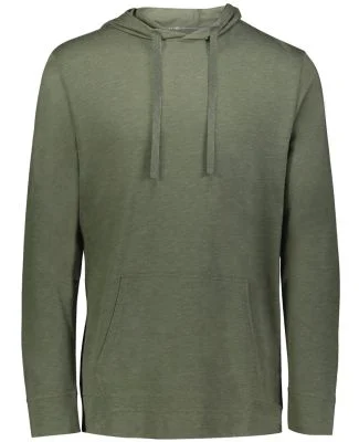 Holloway 222577 Repreve® Eco Hooded Sweatshirt in Olive heather