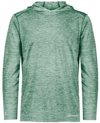 Holloway 222589 Electrify CoolCore® Hooded Pullov in Dark green heather