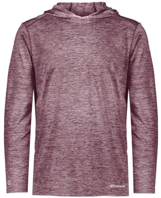 Holloway 222589 Electrify CoolCore® Hooded Pullov in Maroon heather