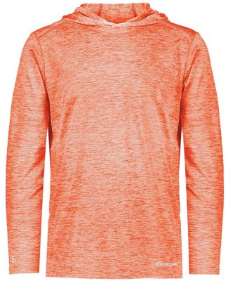 Holloway 222589 Electrify CoolCore® Hooded Pullov in Orange heather