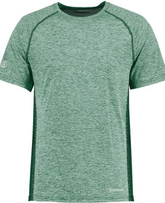 Holloway 222671 Youth Electrify CoolCore® T-Shirt in Dark green heather