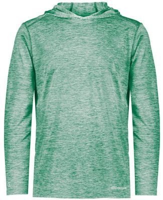 Holloway 222689 Youth Electrify CoolCore® Hooded  in Kelly heather