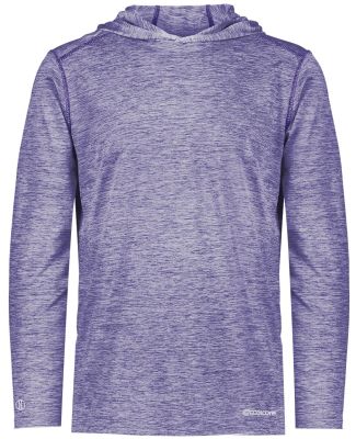 Holloway 222689 Youth Electrify CoolCore® Hooded  in Purple heather