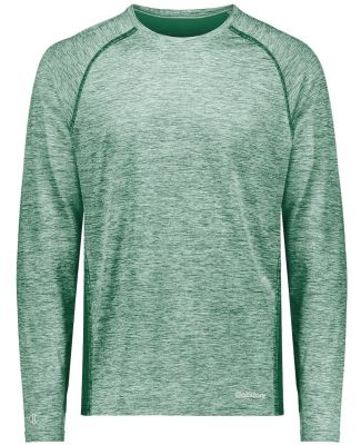 Holloway 222670 Youth Electrify CoolCore® Long Sl in Dark green heather
