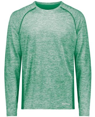 Holloway 222670 Youth Electrify CoolCore® Long Sl in Kelly heather
